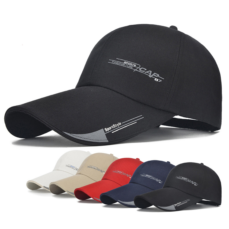 Hat Men's sunscreen baseball cap Korean version leisure tide outdoor autumn and winter cap Summer sports fishing fish cap