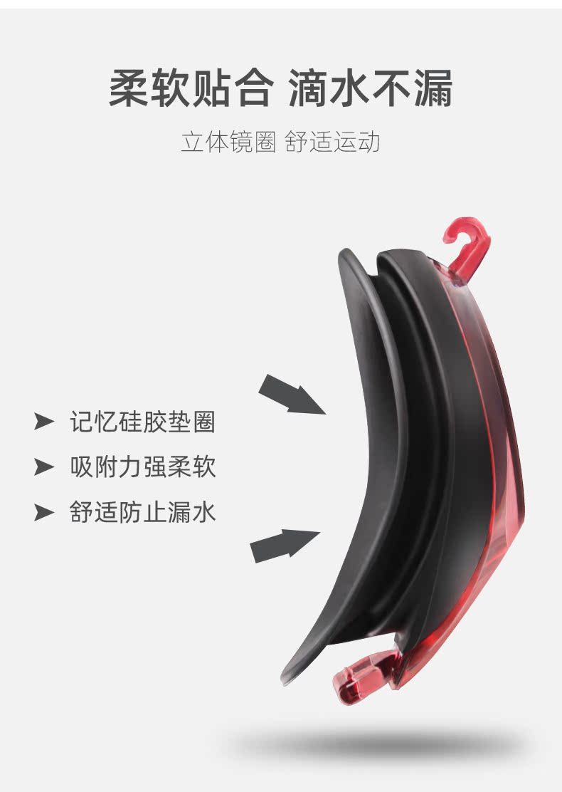 Kính râm Li Ning nam và nữ HD chống sương mù cận thị kính bơi độ mũ thiết lập kính chống thấm nước cho phụ nữ - Kính râm gọng kính nam