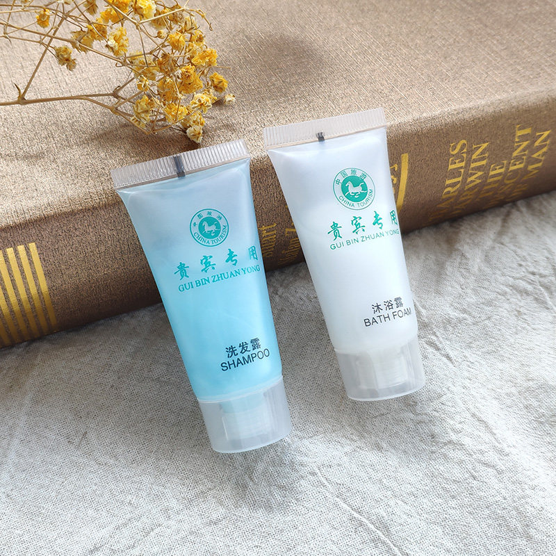 Hotel shampoo shower gel five-star special small bag disposable high-end bottled B&B hotel barrel