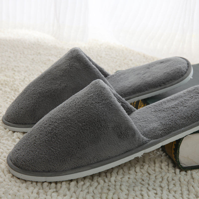 One-time customized name hotel slippers wholesale beauty salon family set 10 pairs hotel indoor summer female