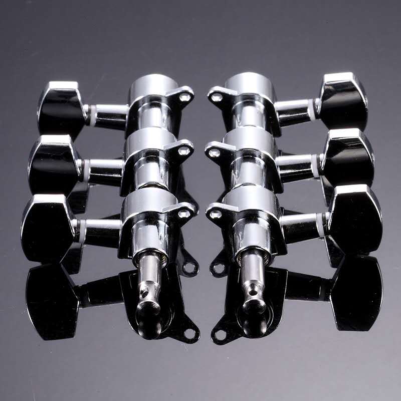 Factory high-grade electroplated anti-rust folk guitar knob fully enclosed metal string knob ukulele string instrument accessories