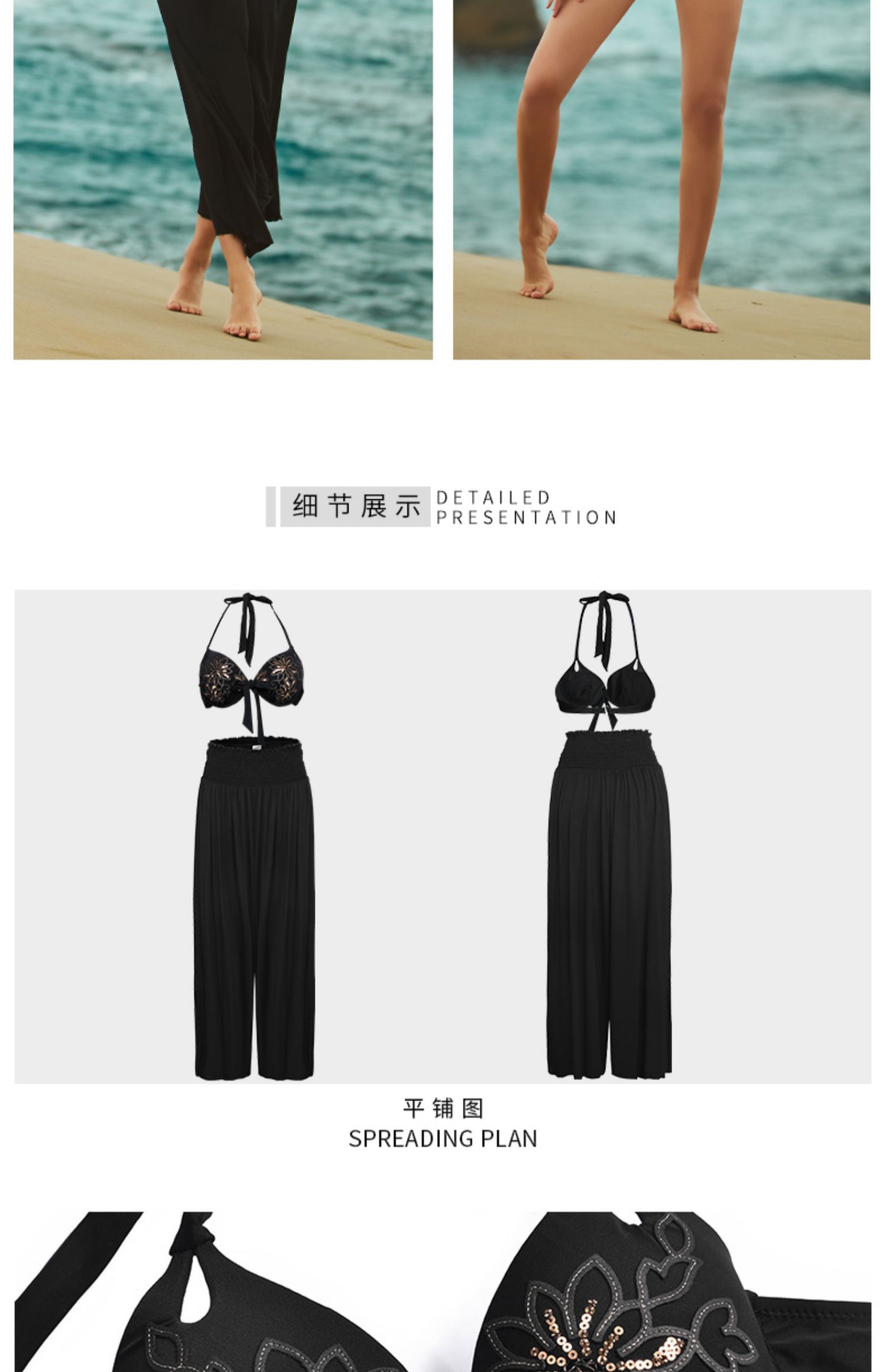 Heatwave sóng nhiệt 2019 áo tắm mới bikini ba mảnh bảo thủ mỏng wass gió chia áo tắm phụ nữ - Bikinis áo tắm cao cấp