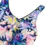 Огромная волна горячая волна купальники Женщины Большой размер консервативный плоский плоский, покрытие живота и истончения, собранный купальный купальник самка 82514