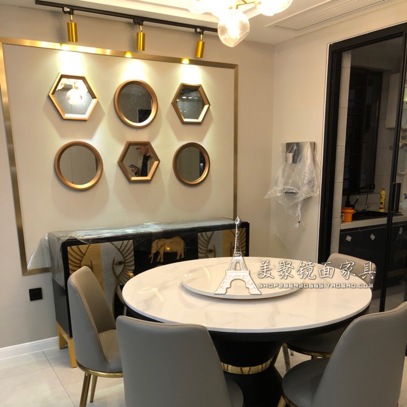 Side combination mirror custom size mirror wall decoration porch mirror fireplace mirror hall background decorative mirror aisle hanging mirror