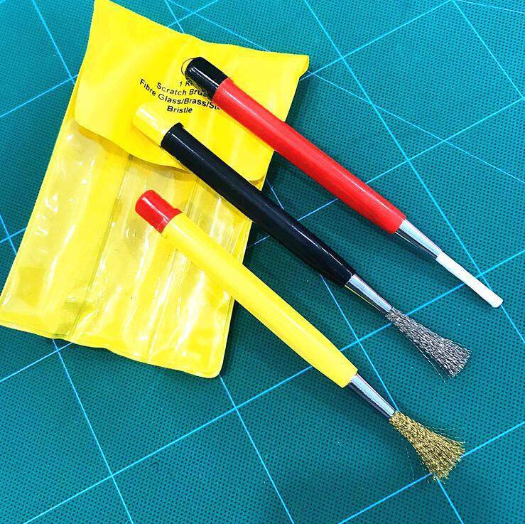Museum Artefacts Restoration Tools Fiberglass Pen Brass Wire Brush Sweep Pen Wire Brush Metal Artefacts And Watches Rust