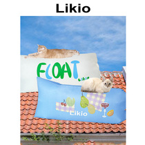 Likio picnic under the tree contrasting color outdoor inflatable sofa camping equipment portable