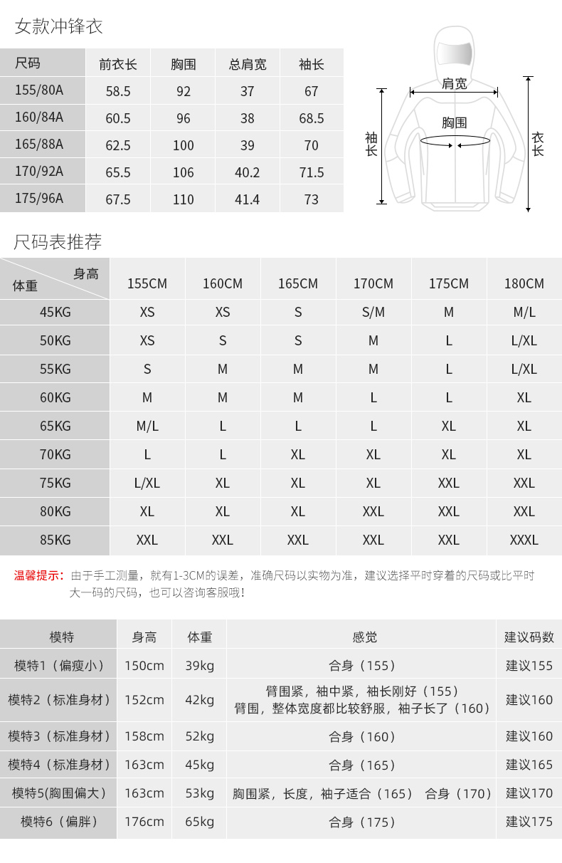 诺诗兰 男女款 旅行系列 三合一冲锋衣 可防暴雨 图11