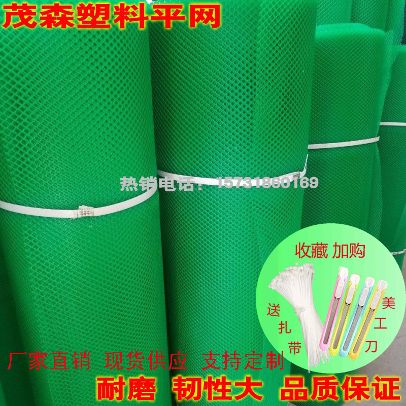 Small Hole Breeding Plastic Flat Mesh Thickened Tiannet Stop Chicken Duck Leaking Manure Plastic Fish Pond Isolated Balcony Anti-Fall Protection