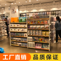 Excellent stationery shelf display rack multi-functional famous boutique jewelry cabinet double-sided island display cabinet display cabinet