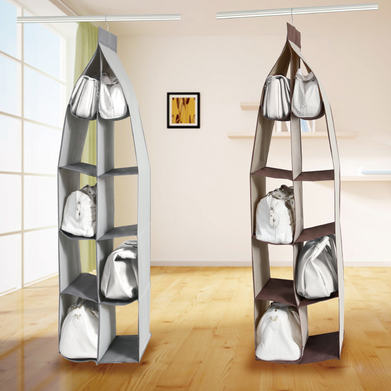 Bag storage hanging bag wall hanging dust-proof wardrobe storage bag dormitory hanging bag artifact household storage shelf bag bag