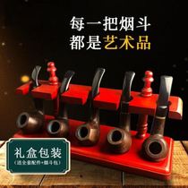 Black Sandalwood Solid Wood Smoke Bucket Mens Hand Imported Stone Nanwood Old Fashioned Dry Smoke Filter Bucket Bent Smoke Bucket Accessories Gift