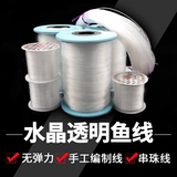 Плетеная леска, эластичные износостойкие плетеные бусины, нейлоновый прозрачный браслет из бисера ручной работы, шелковые нитки