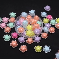 Коробка 15 мм цветовые цветы сливы [около 30] Линия сил подачи смешанной цвета