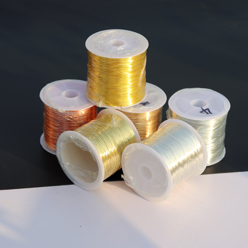 Brass Wire Diy Handmade Brass Wire Styling Hairpin Hairpin Hair Accessories Winding Mechia Crystal Hand Condensed Beads Lead Wire