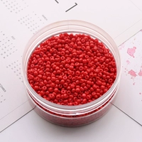 Около 1500 метров 2 -миллиметровых рисовых бусин [красный] Отправьте коробку