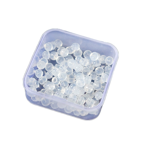 Силиконовый шнурок-держатель, прозрачные гипоаллергенные серьги