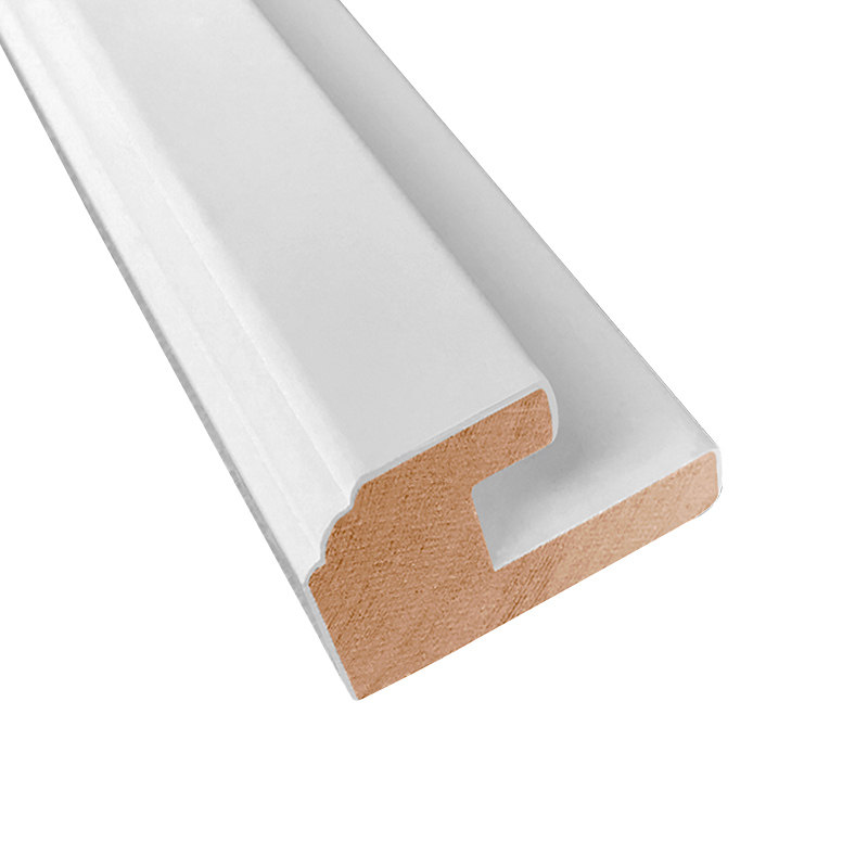 White wall panel Solid wood buckle board European waist line wall skirt partition wall panel Wall panel Sauna board Decorative wood lines