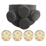 左点 Ящик для примерения дома портативная моксибибибибибл. Моксибибибибибл дворец теплый дворец травяной дворец Медный медный коробка табак no табак.