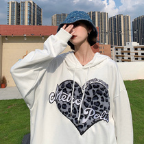 Why foam American retro 2021 New sweater female spring and autumn thin high-grade hooded coat tide ins