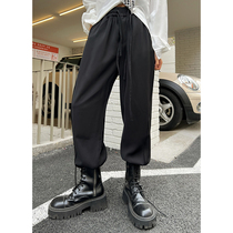 How To Foam Vintage Pure Color Casual Pants Women 2022 Spring New 100 Hitch Loose Slim Straight Tube Long Pants