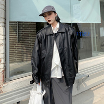 How to foam hip hop retro locomotive PU leather jacket women 2021 New oversize jacket tide