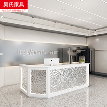 Beauty salon water corrugated stainless steel bar counter