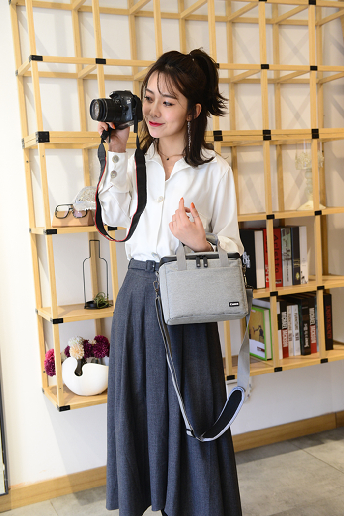 Canon EOS 200D 650D 700D 750D 6D 70D 80D 77D SLR túi máy ảnh cầm tay đơn vi - Phụ kiện máy ảnh kỹ thuật số balo máy ảnh canvas