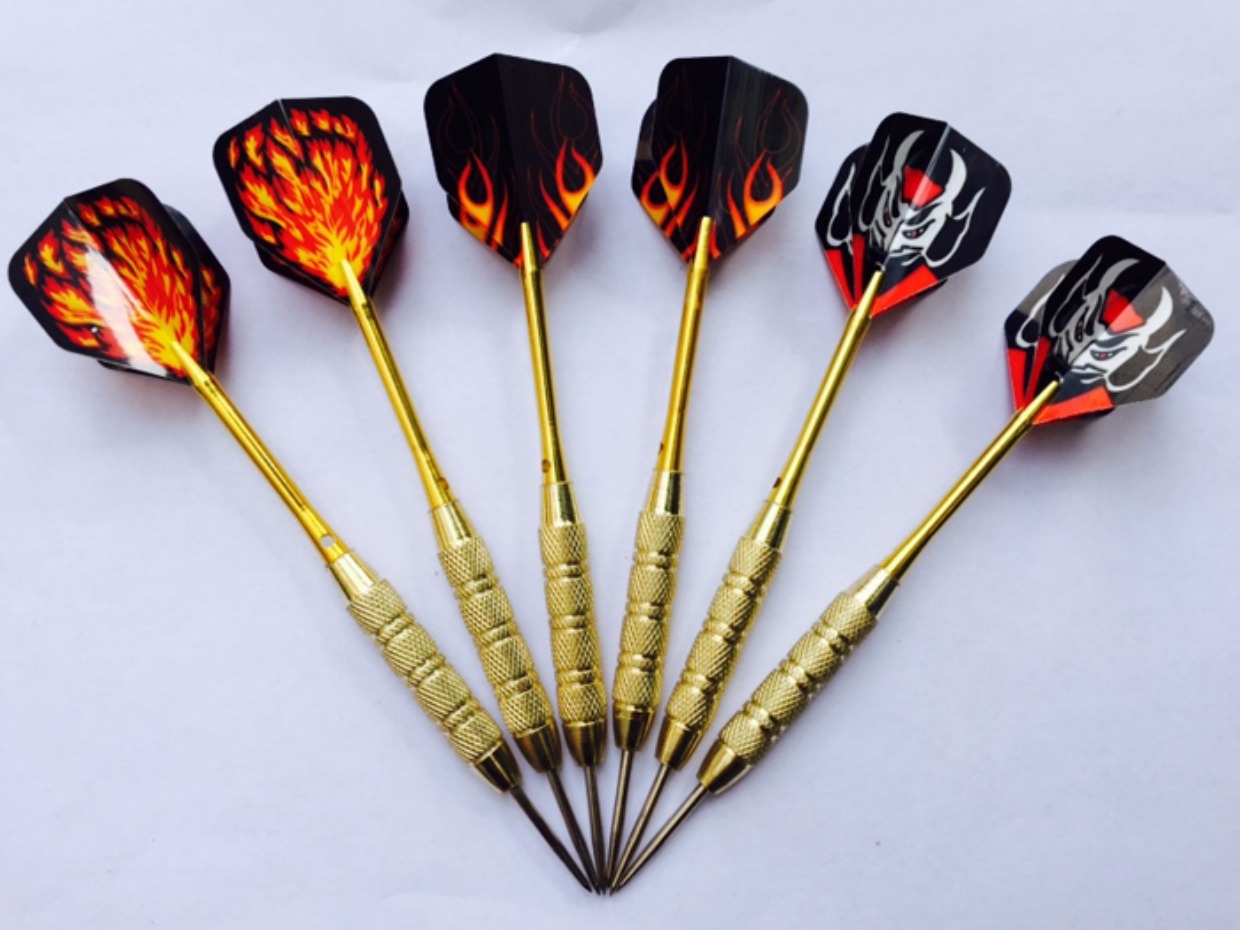 Chất lượng cao 25 ​​g 6 vàng cục nhôm Thanh kim loại đầy đủ kim phi tiêu Kim bay chuyên nghiệp - Darts / Table football / Giải trí trong nhà phi tiêu phóng
