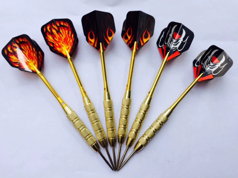 Chất lượng cao 25 ​​g 6 vàng cục nhôm Thanh kim loại đầy đủ kim phi tiêu Kim bay chuyên nghiệp - Darts / Table football / Giải trí trong nhà bộ phóng phi tiêu cao cấp
