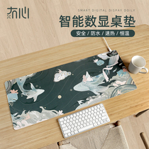 Without Heart-shaped Intelligent Heating Table Mat Desk Writing Warm Mouse Mat Winter Generic National Tide Oversized Warm Table Mat