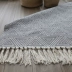 Khăn trải giường hình chữ nhật Nhật Bản đầu giường bông vải lanh dệt tay phòng ngủ nghiên cứu phòng khách phong cách Bắc Âu - Thảm