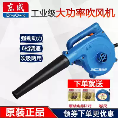 Dongcheng hair dryer 220v high-end adjustable speed blowing and suction large fan high-power industrial suction fan blower Blower