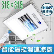 318 * 318X318 gipffa lion dragon top kitchen sandbar electric fan cold blower integrated ceiling remote control muted