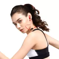 Bluetooth card không dây MP3 tai nghe thể thao một hai tai stereo thực sự dây kiểu cây tai từ - Phụ kiện MP3 / MP4 núm tai nghe