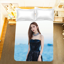 Customized GEM Deng Ziqi bed sheet and quilt cover DIY photo 1 8m four-piece set student single bed three-piece set