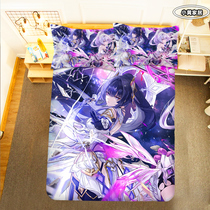 Customized anime mobile game Honkai Impact 3 Raiden Meiyi bed sheet and quilt cover three or four piece set two-dimensional student dormitory bedding
