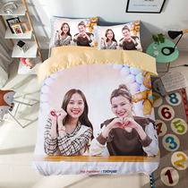 Customized Thai celebrity beauty FreenBecky bed sheet and quilt cover four-piece set single bed sheet three-piece set