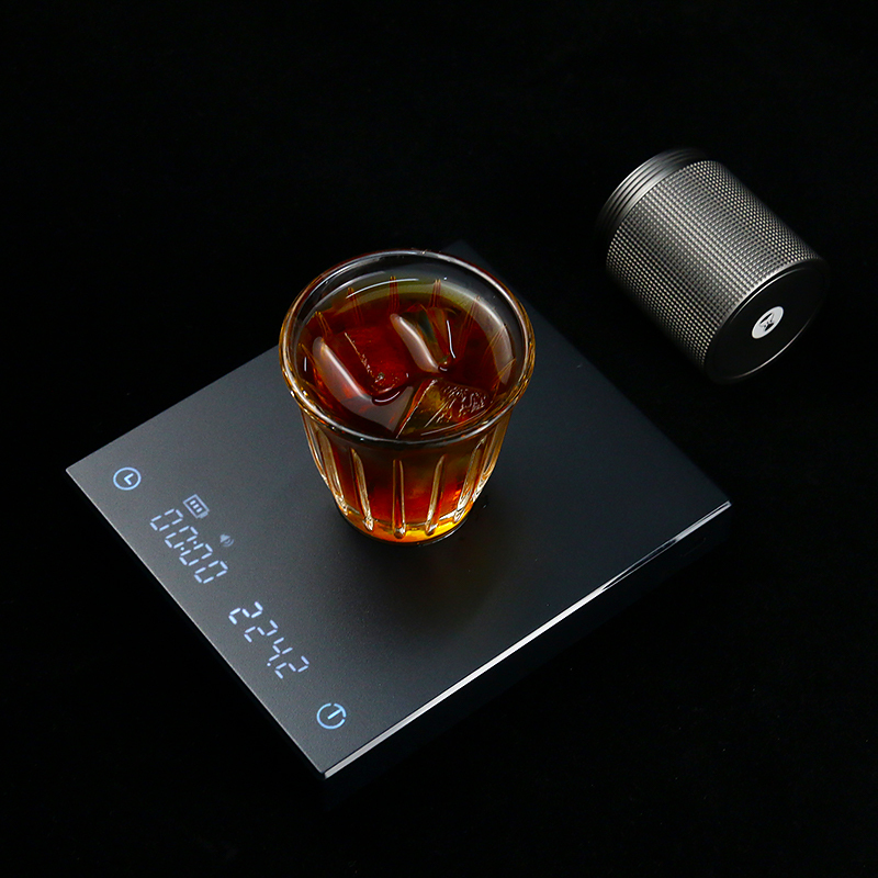 Taimo Black Mirror Basic 3 Coffee Electronic Scale Italian Hand-Brewed Coffee Scale Home Coffee Bean Weighing Timer Taimo Black Mirror Basic 3 Coffee Electronic Scale Italian Hand-Brewed Coffee Scale Home Coffee Bean Weighing Timer