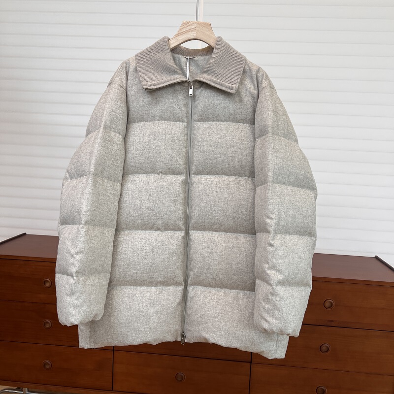 Original Undyed Virgin Wool 95% White Goose down Mid-Length down Jacket 35341 Original Undyed Virgin Wool 95% White Goose down Mid-Length down Jacket 35341