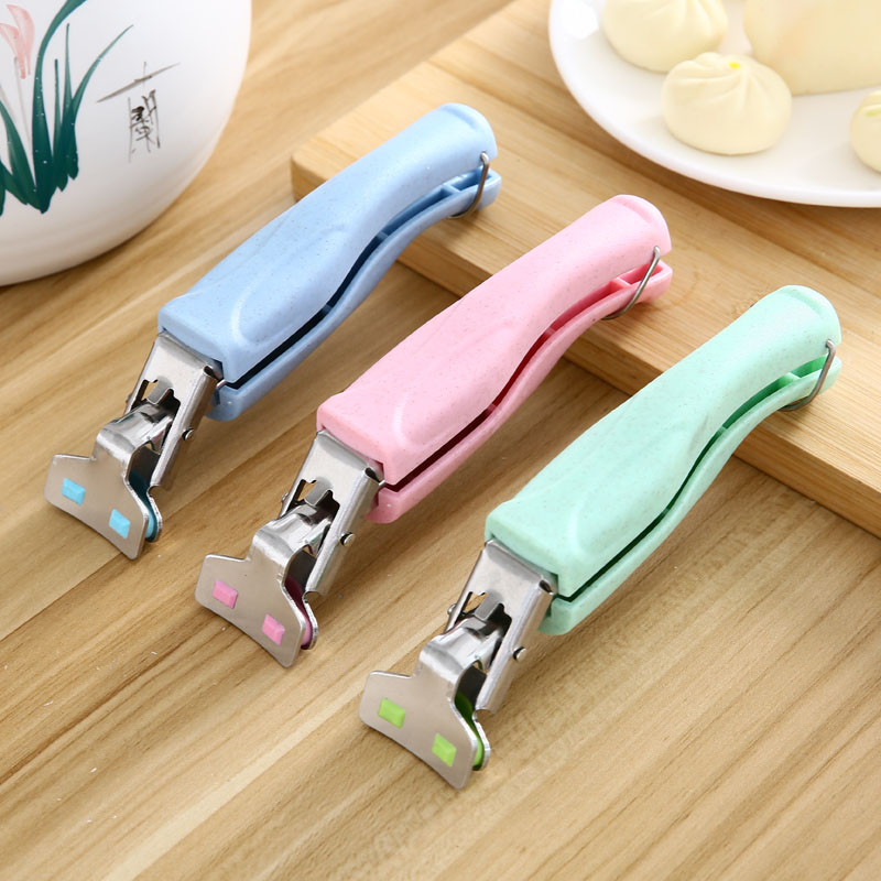 Stainless steel anti-scalding clip take bowl clip silicone anti-slip clip anti-hot hand artifact clip plate steamed vegetable tray bowl holder