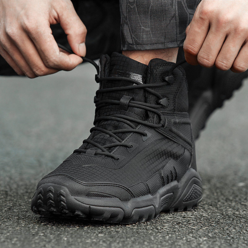 Tactical Money Spurs Middle Cylinder Tactical Boots Men's Army Memes City Non-slip Wear and light breathable commuter shoes for combat boots
