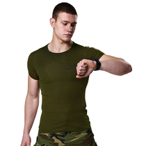  Players are born pure cotton T-shirt mens outdoor sports slim-fit tight-fitting high stretch wild T-shirt mens army fans casual short-sleeved