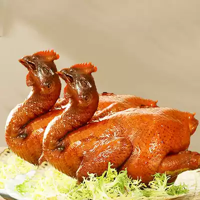 (Buy one get one free) Guangdong Wen's soy sauce chicken 800g soy sauce chicken whole specialty gourmet chicken snacks delicious