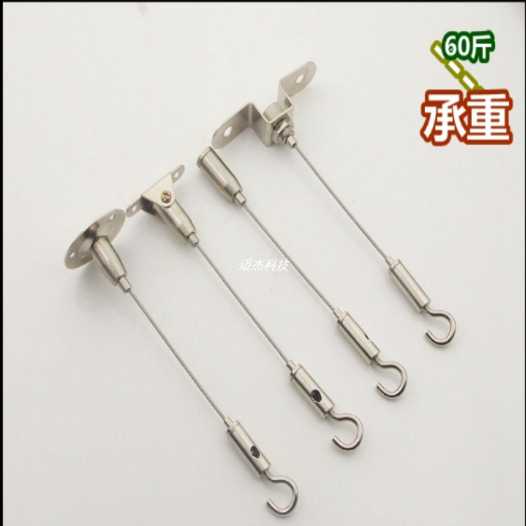 Installation of sling rope usage hook thread rope clasp lanyard painting exhibition wire screw hook painter calligraphy and painting
