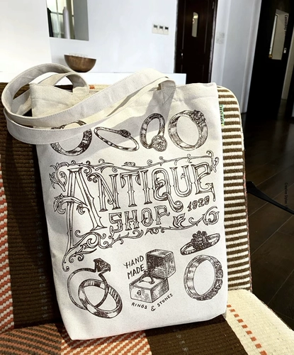 Европейская антикварная памятная модель сгущенной холст Размер пакета: 44*37*10 нижний двойной двойной сумки с двойным слоем