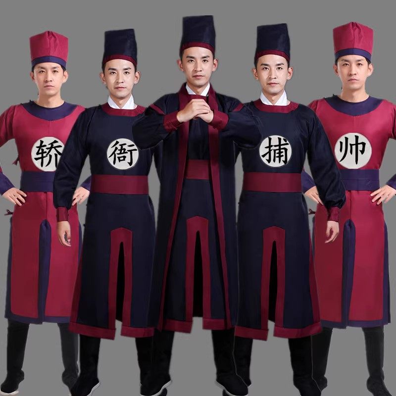 🔥揭秘古风热潮中的宝藏好货——热卖明朝衙役服装古装男话剧演出服套装捕快御前侍卫狱卒抬轿轿夫!🎁-工服-淘宝好物网