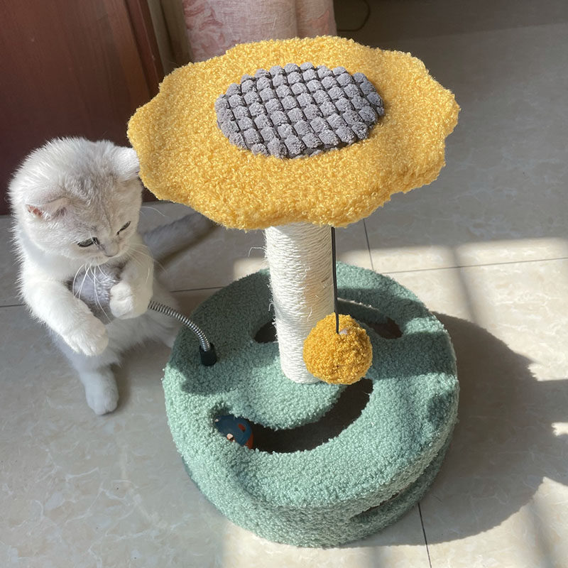 Cat toy self-healing artifact bite-resistant cat cat kitten molar stick supplies turntable ball cat teasing cat stick