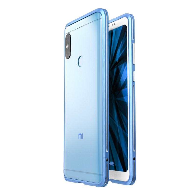 Luphie Bicolor Blade Sword Slim Light Aluminum Bumper Metal Shell Case for Xiaomi Redmi Note 5