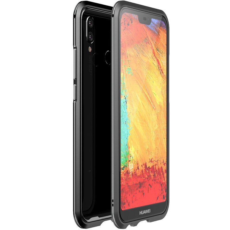 Luphie Bicolor Blade Sword Slim Light Aluminum Bumper Metal Shell Case for Huawei P20 Lite & Huawei nova 3e