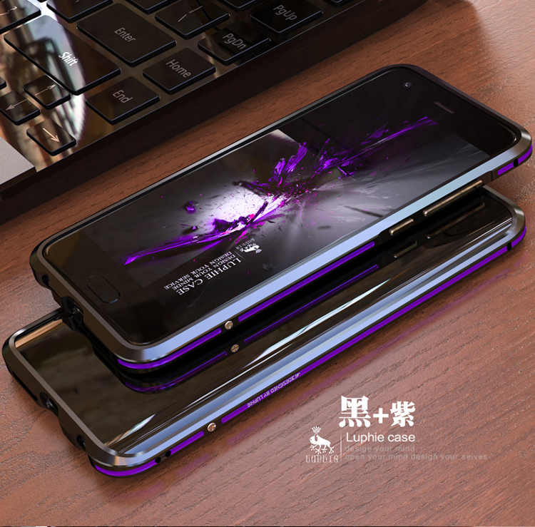 Luphie Bicolor Blade Sword Slim Light Aluminum Bumper Metal Shell Case for Huawei Honor 9